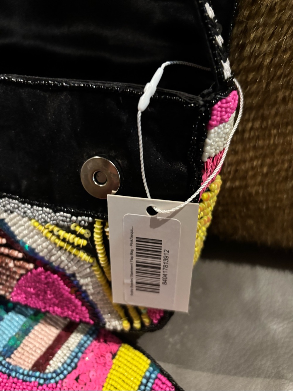 Bundle Sassy Jones Necklace and Beaded Multicolor Bag - Vibrant Pattern (New) - Picture 4 of 10